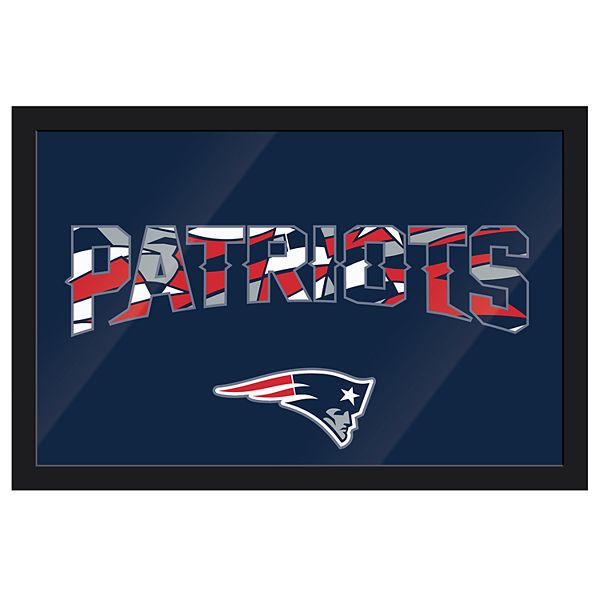 New England Patriots Modern Framed Wall Art