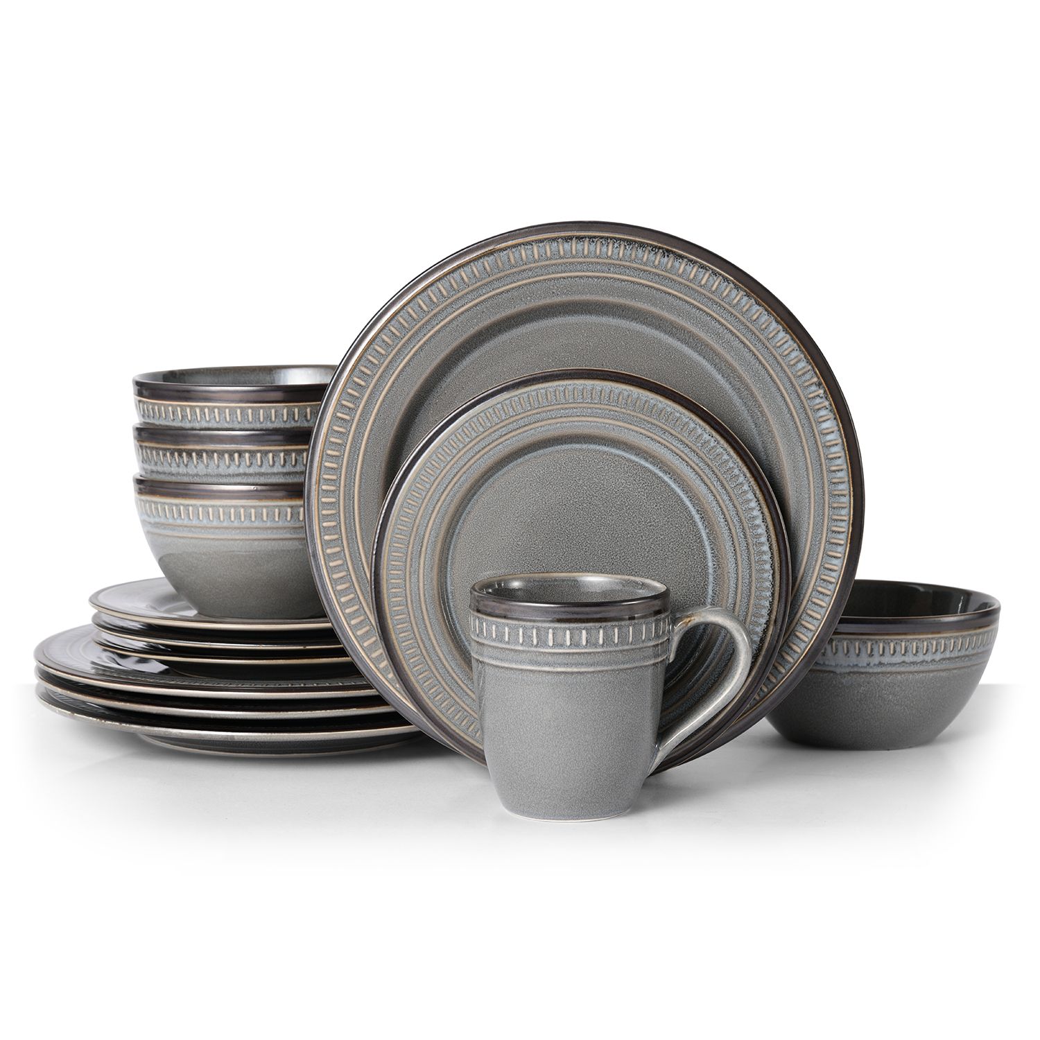 Food Network? Biscotti Gray 16-pc. Dinnerware Set