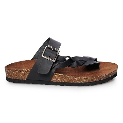 Sonoma Goods For Life Airbrush Leather Women s Sandals