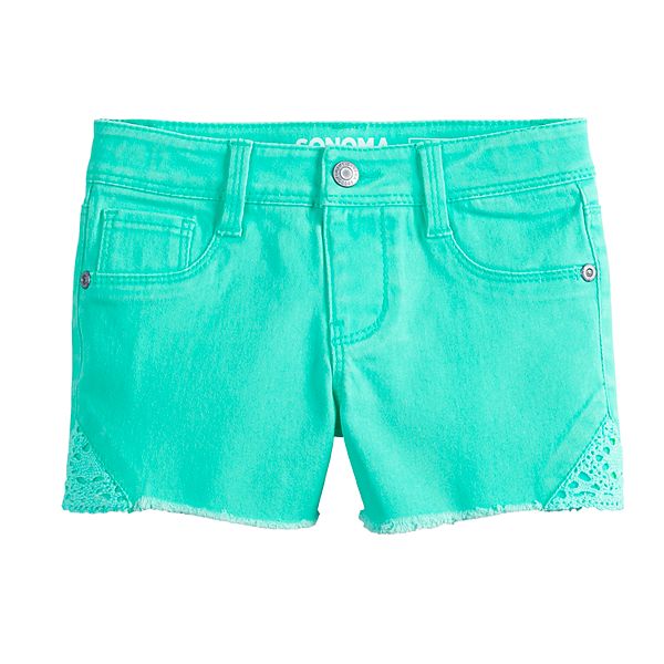 Girls 4-12 Sonoma Goods For Life® Crochet Frayed-Hem Shorts