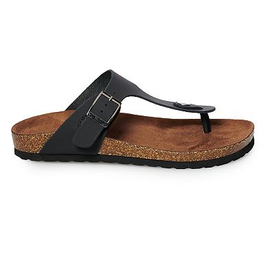 Sonoma Goods For Life® Porcelain Leather Slide Sandals