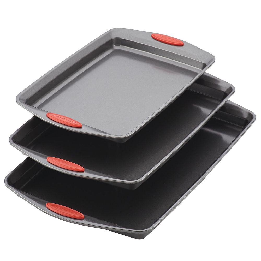 Rachael Ray® Nonstick Bakeware 3-piece Cookie Pan Set