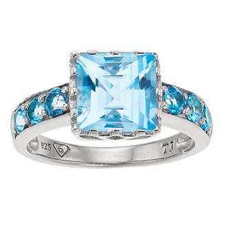 SIRI USA by TJM Sterling Silver Sky Blue Topaz Ring