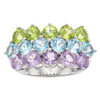SIRI USA by TJM Sterling Silver Gemstone Ring
