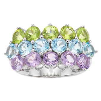 SIRI USA by TJM Sterling Silver Gemstone Ring