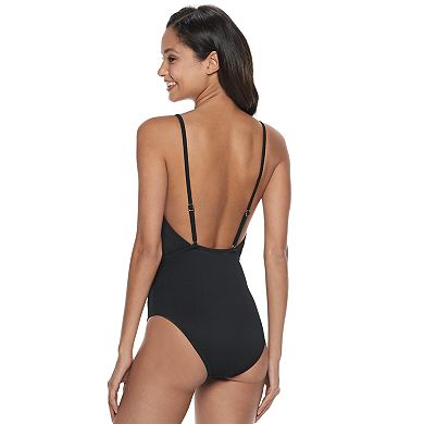 Ribbed Cutout One-Piece Swimsuit