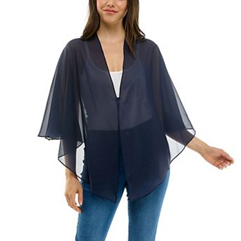 Women's Nina Leonard Multi Wear Chiffon Caplet Top