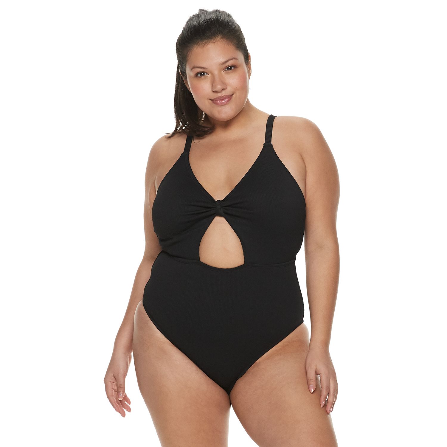 kohls plus swimsuits