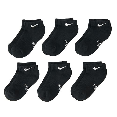 Boys 420 Nike DriFIT 6Pack LowCut Socks