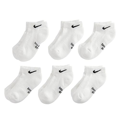 Boys 4-20 Nike Dri-FIT 6-Pack Low-Cut Socks