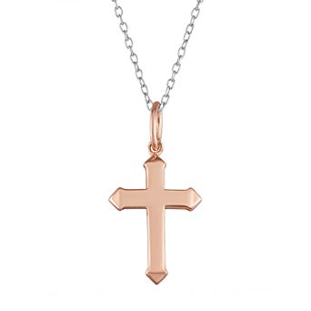 My Shield My Strength Sterling Silver Cross Pendant