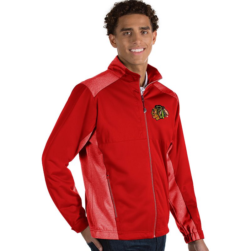 Antigua Mens Revolve Chicago Blackhawks Full Zip Jacket, Size: Small, Red