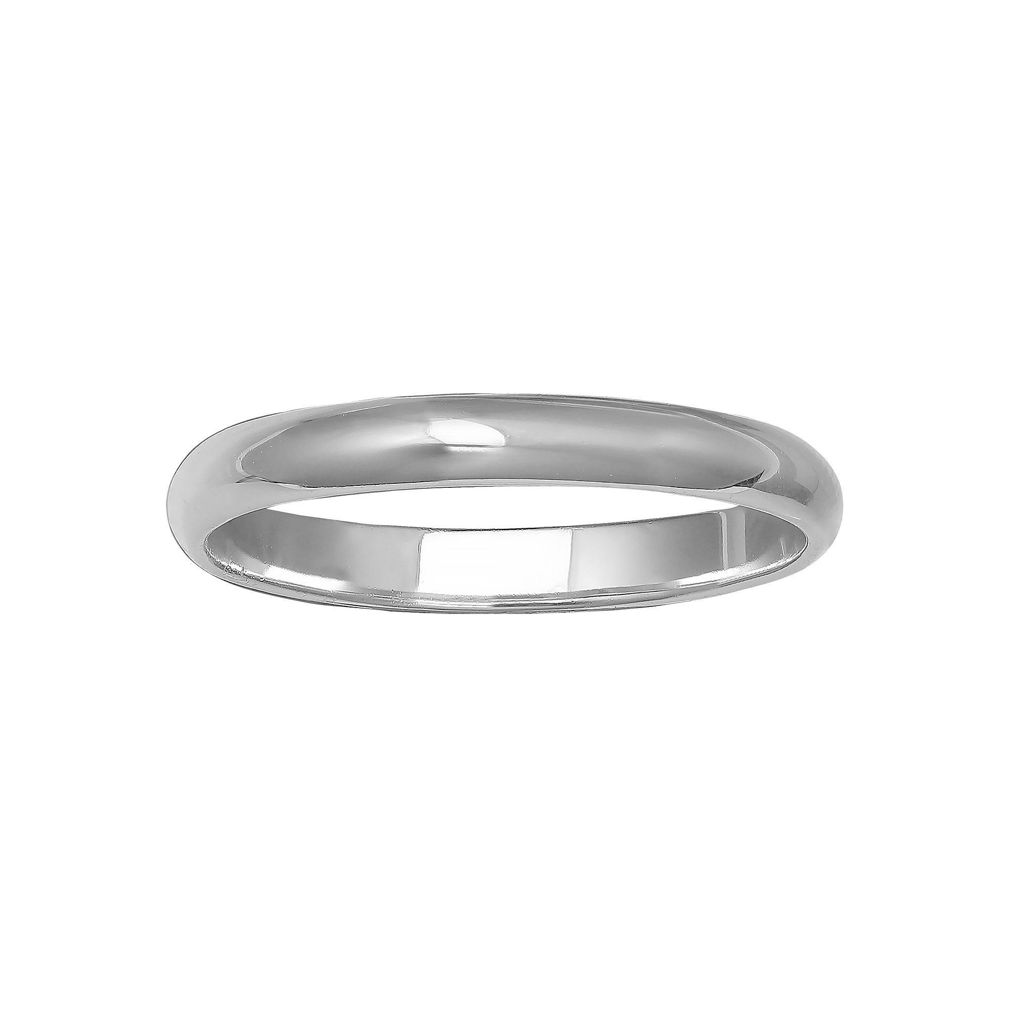 PRIMROSE Silver Polished Band - 3 mm, Womens, Size: 7, Sterling Silver