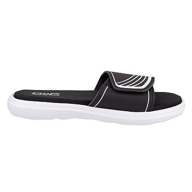 Men's Chaps Striped Memory Foam Slide Sandals