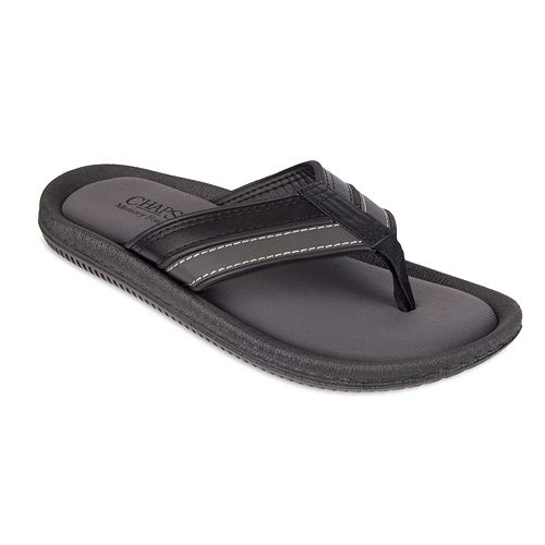 Men's Chaps Two-Tone Upper Memory Foam Thong Flip-Flops