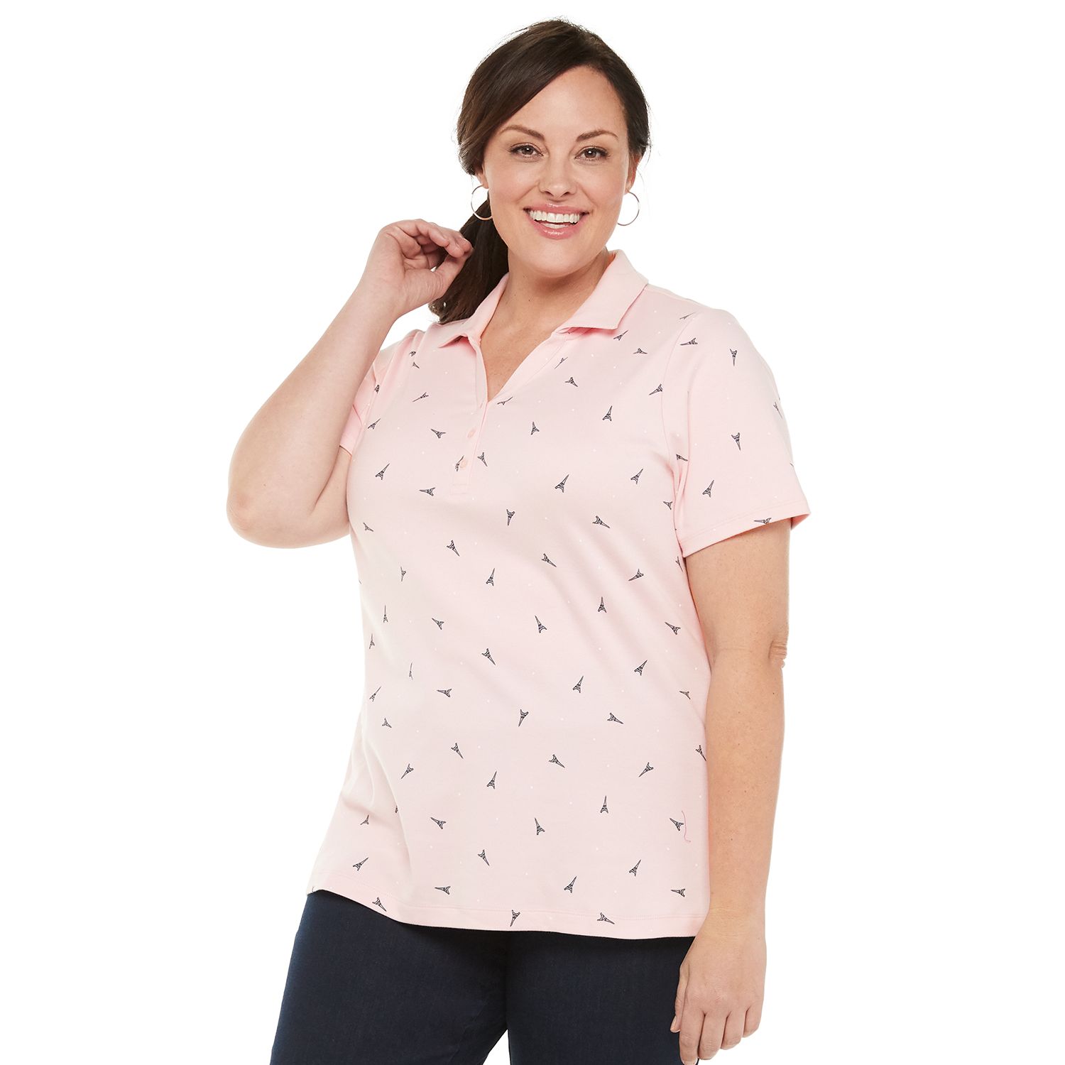 kohls plus size polo shirts