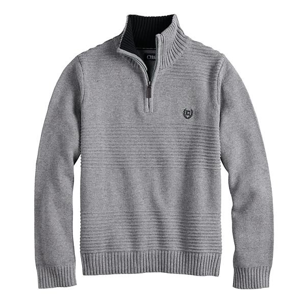 Boys 420 Chaps Raymond QuarterZip Sweater