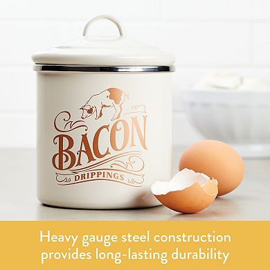 Ayesha Curry Enamel-on-Steel Bacon Grease Can