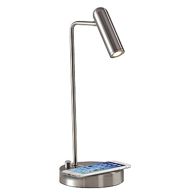 Adesso Kaye Wireless Charging LED Desk Lamp