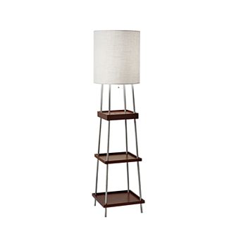 Adesso Henry Wireless Charging Shelf Floor Lamp