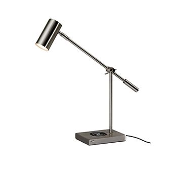 Adesso Collette Wireless Charging LED Desk Lamp