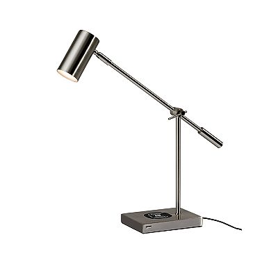 Adesso Collette Wireless Charging LED Desk Lamp
