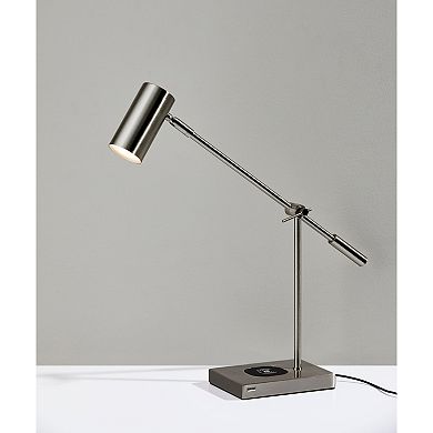 Adesso Collette Wireless Charging LED Desk Lamp