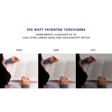 Adesso Glenn Torchiere Floor Lamp