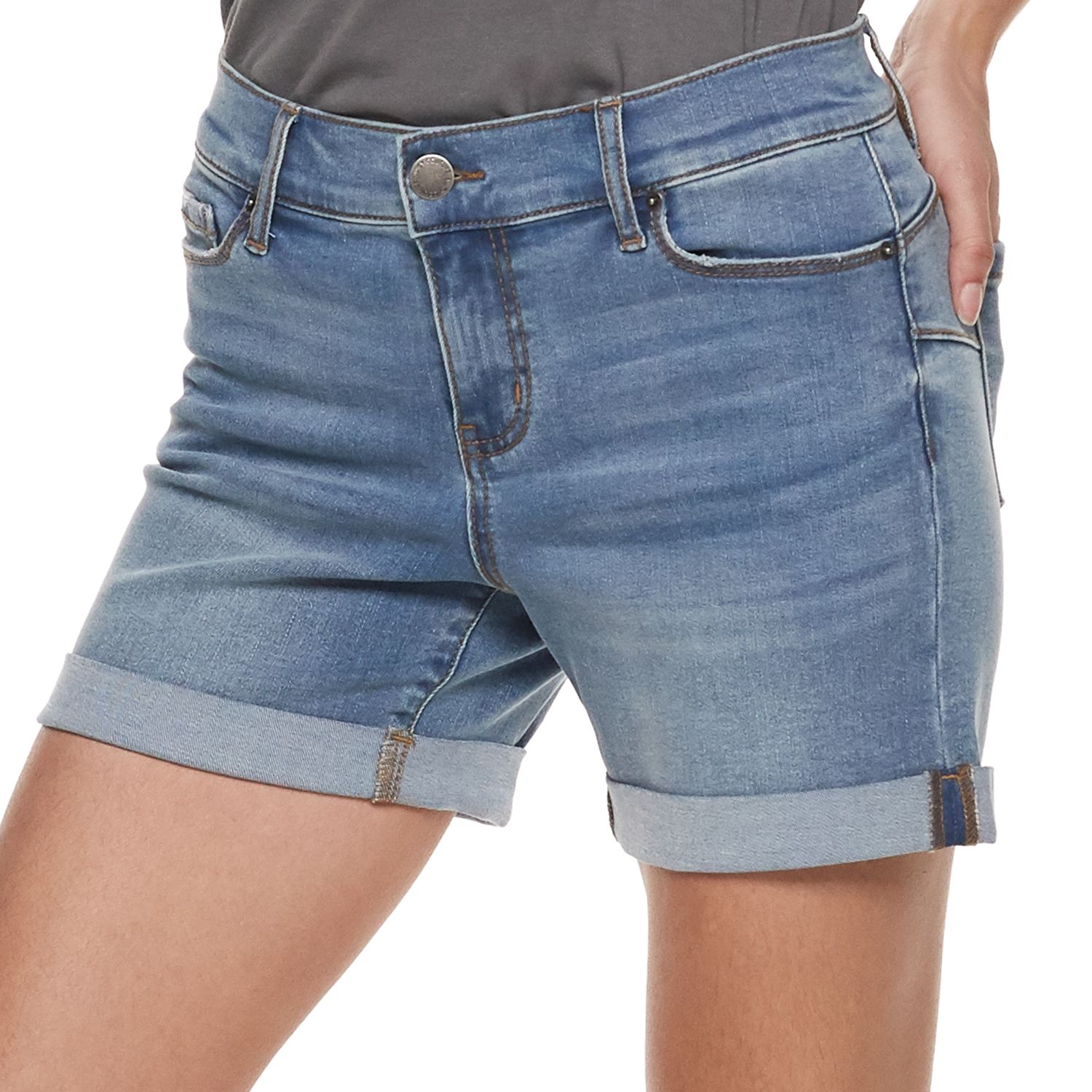 womens jean shorts kohls