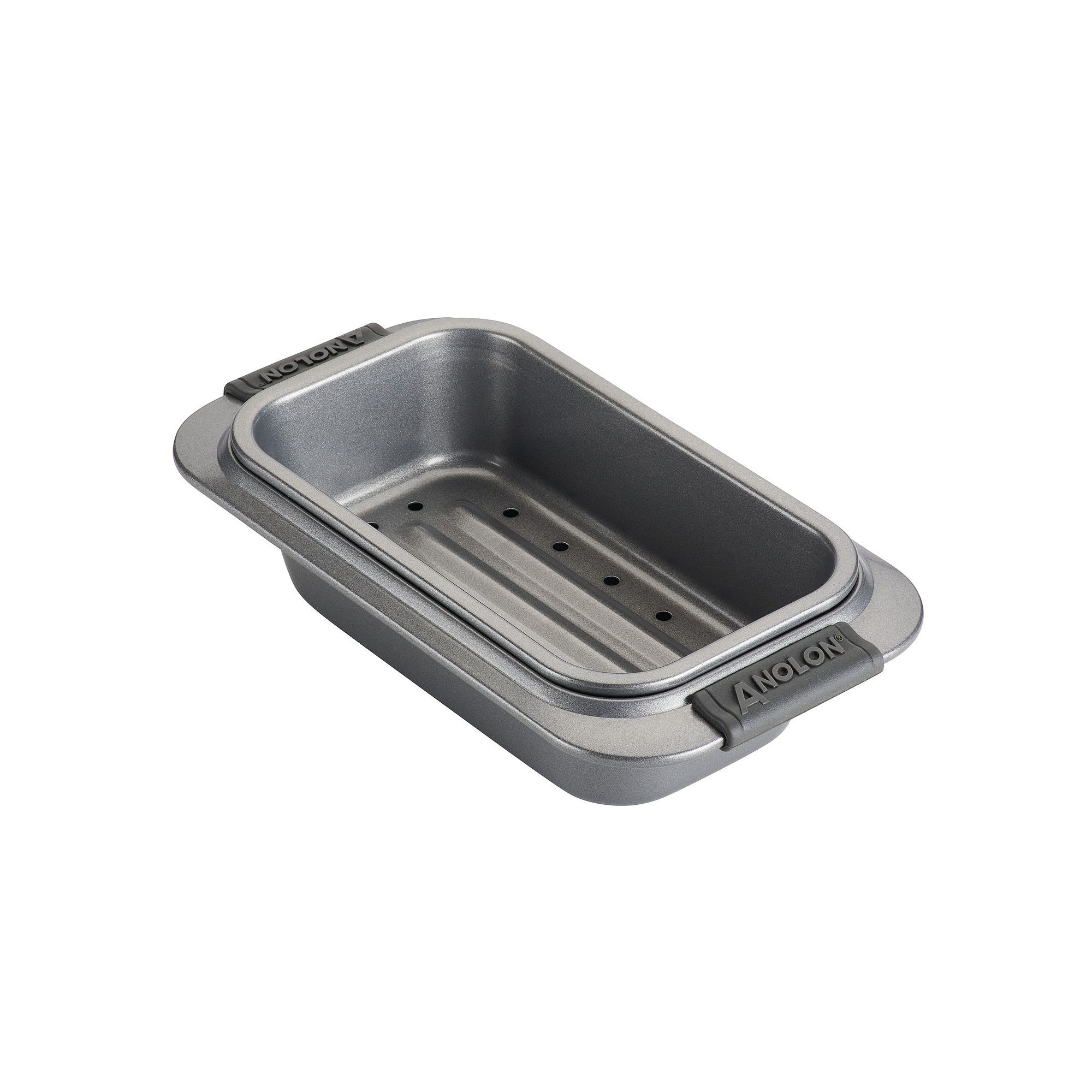 Anolon Advanced Nonstick Bakeware 2-Piece Loaf Pan Set, Gray