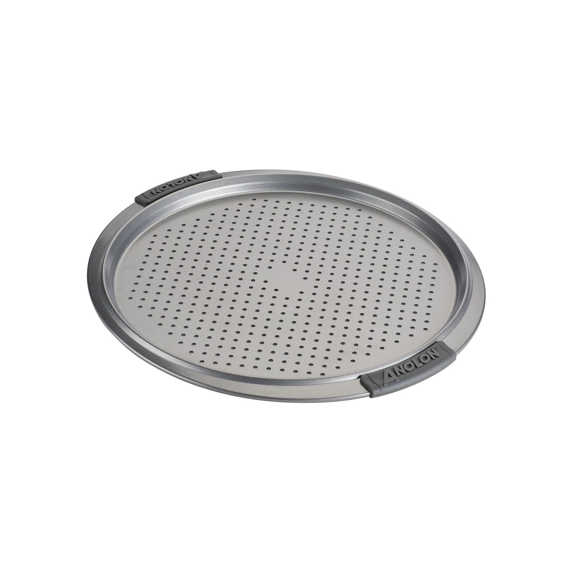 Anolon Advanced Nonstick Bakeware 13-in. Pizza Crisper, Gray