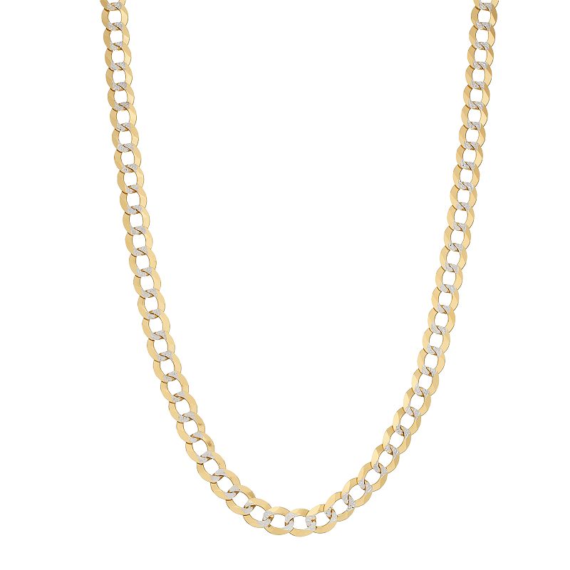 14K Gold Comfort Pave Necklace, Womens, Size: 24, Multicolor