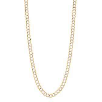 Karat Rush 14K Gold Comfort Pave Curb Necklace