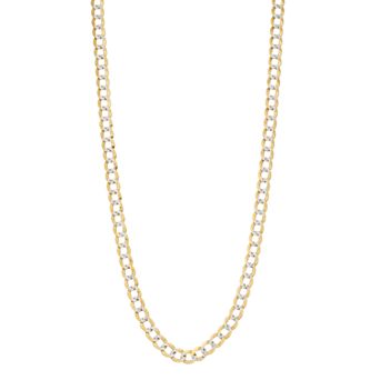 Karat Rush 14K Gold Comfort Pave Curb Necklace