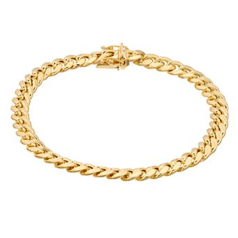 Karat Rush 14k Gold Semi Solid Miami Cuban Bracelet