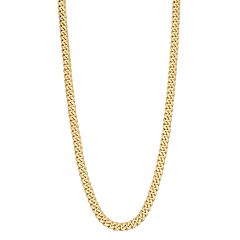 Everlasting Gold Men's 14k Gold Curb Chain Necklace - 22 in.