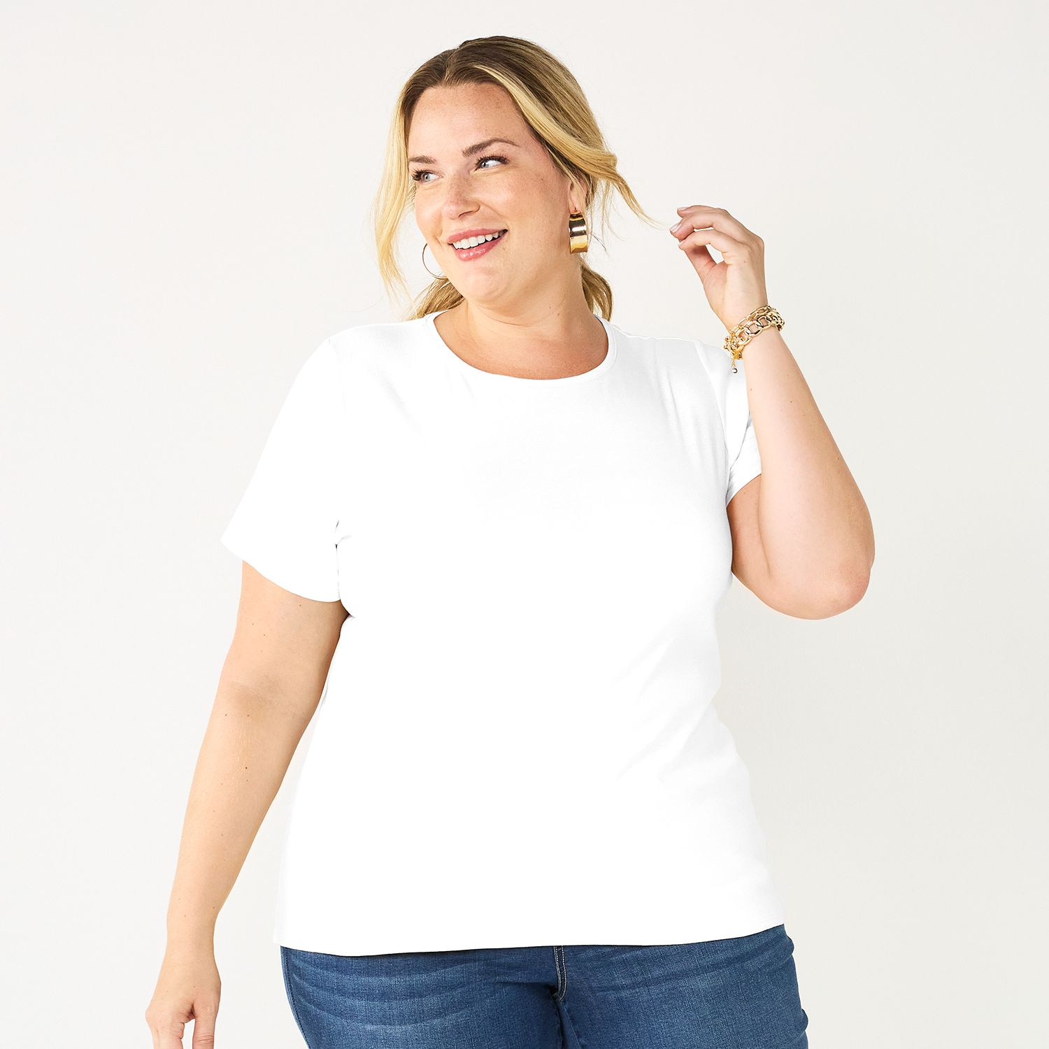 croft and barrow plus size tops