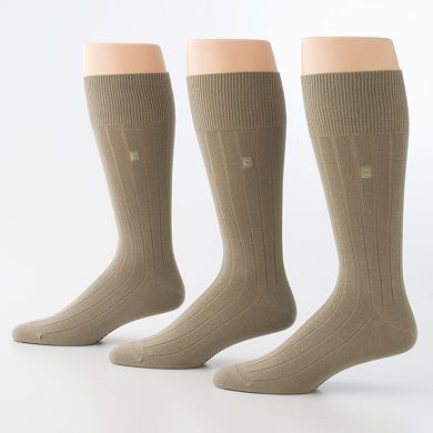 Men's Chaps 3-pk. Ribbed Dress Socks