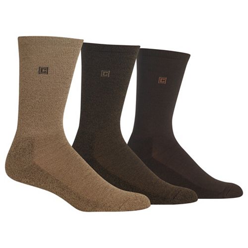 Men's Chaps 3pk. CushionedSole Ribbed Socks