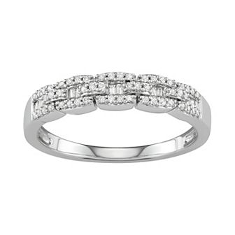 Simply Vera Vera Wang 14k Gold 1/4 Carat Diamond Band