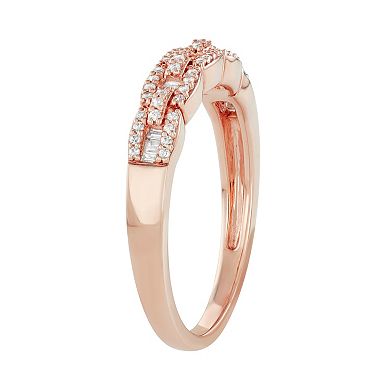 Simply Vera Vera Wang 14kt Gold 1/4 Carat Diamond Band