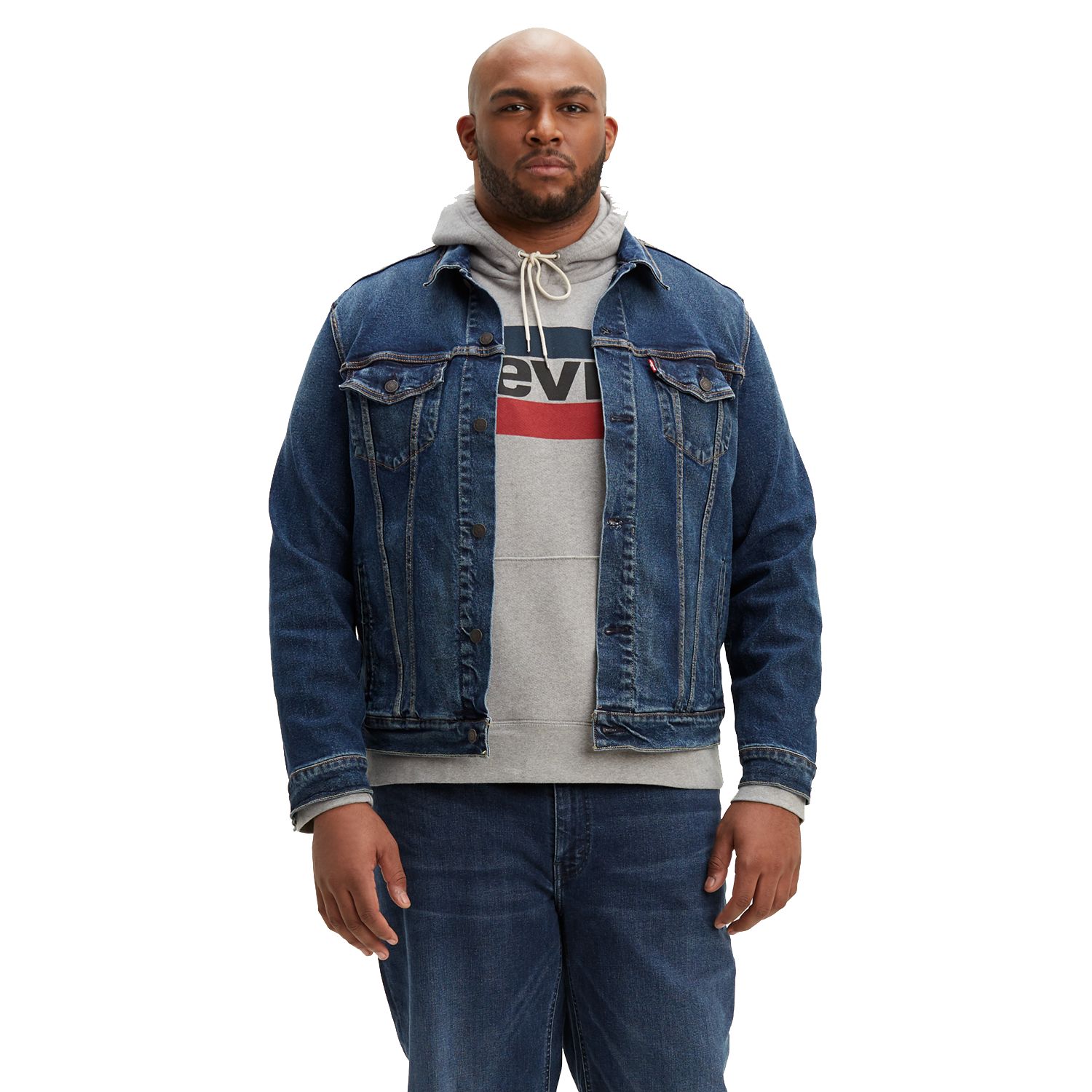 levi's men's big and tall trucker jacket