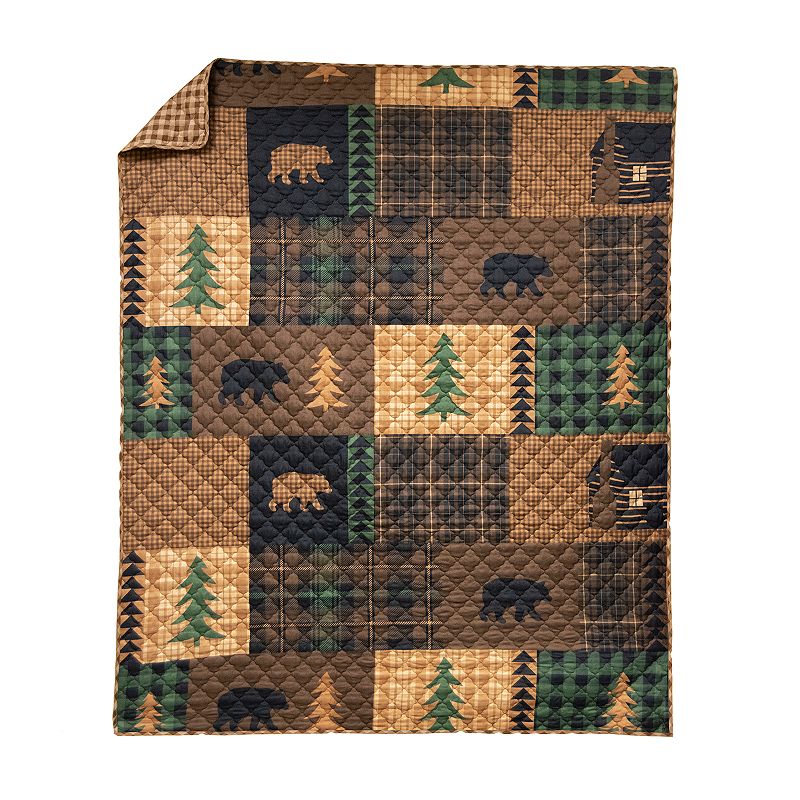 Donna Sharp Cabin Forest Throw, Multicolor