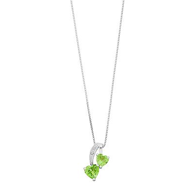 Kohl's double heart necklace outlet