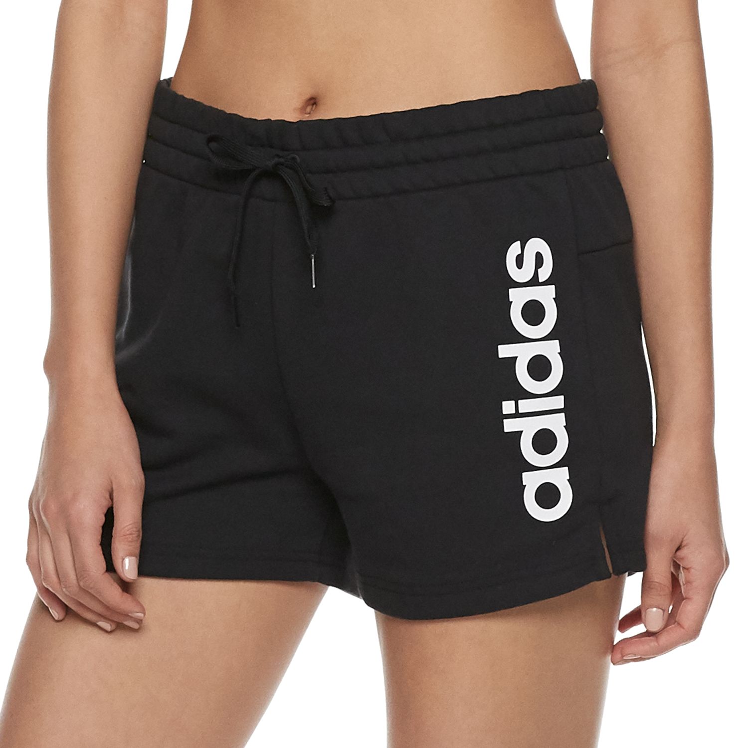 kohls womens black shorts