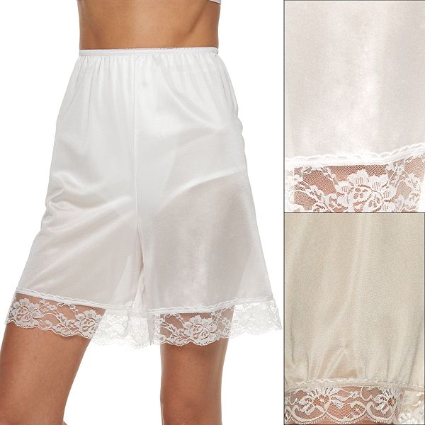 Best Deal for Lace Slip Shorts for Under Dresses Half Slip Culotte