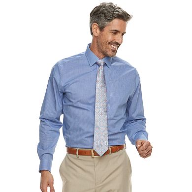Big & Tall Croft & Barrow® Non-Iron Spread Collar Stretch Dress Shirt