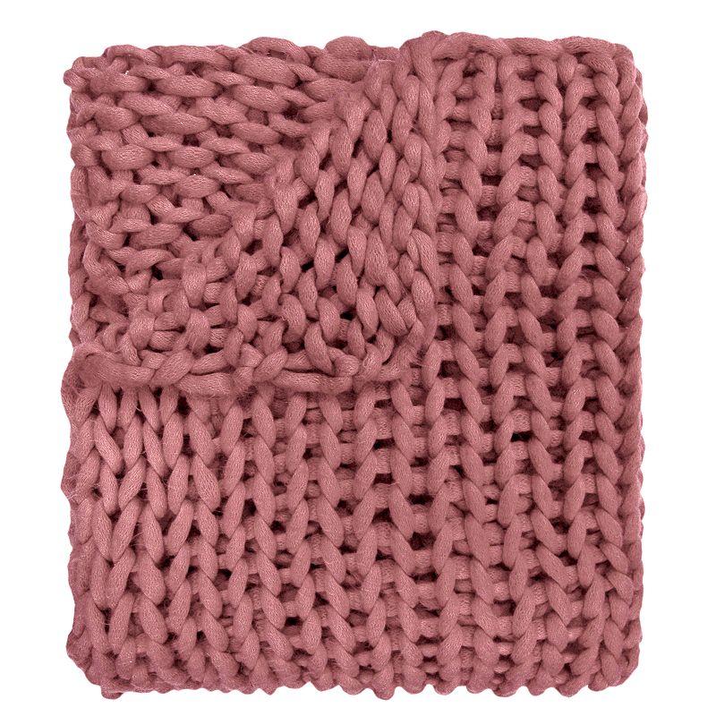 30947081 Donna Sharp Chunky Knit Throw, Pink sku 30947081