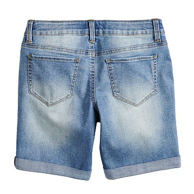 Girls 7-16 & Plus Size SO® Triple Snap Button Bermuda Shorts