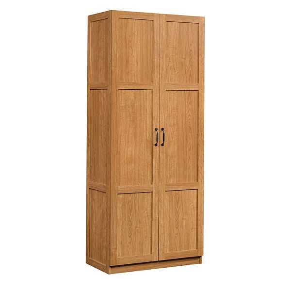 Sauder 419496 Adjustable Shelves Storage Cabinet Cinnamon Cherry for sale online 